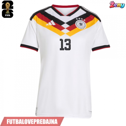 Lacne Ženy Futbalové dres Nemecko Deniz Undav #13 MS 2026 Krátky Rukáv - Domáci